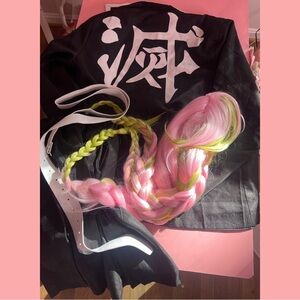 Tengen Uzui lord demon cosplay costume gender female version x Kanroji Mitsuri